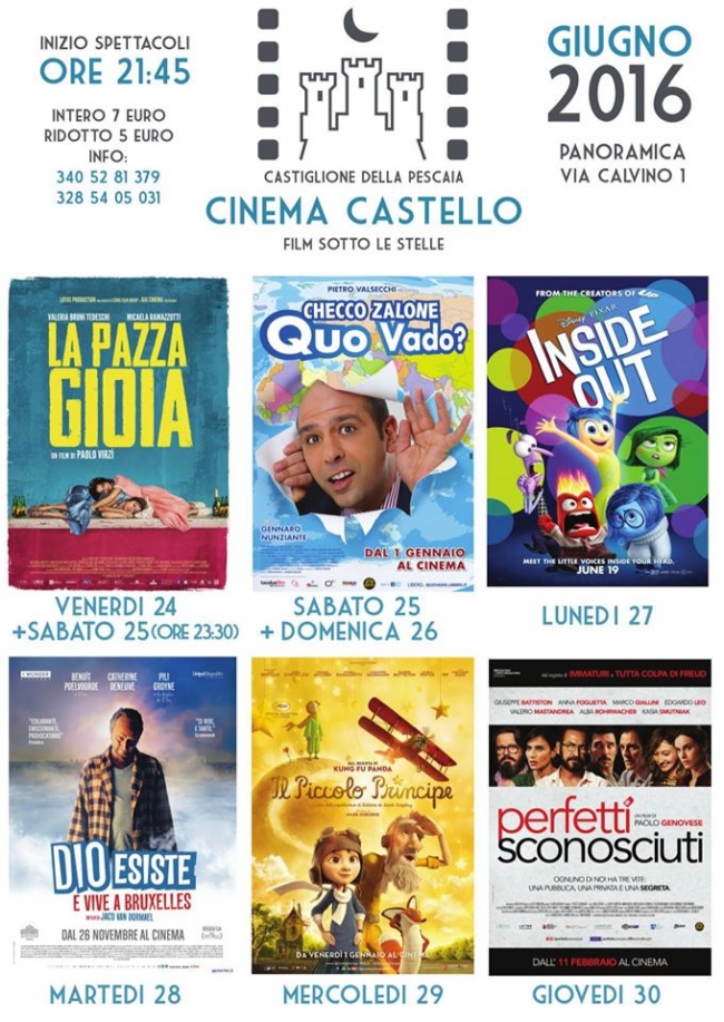 cinema sotto le stelle a castiglione