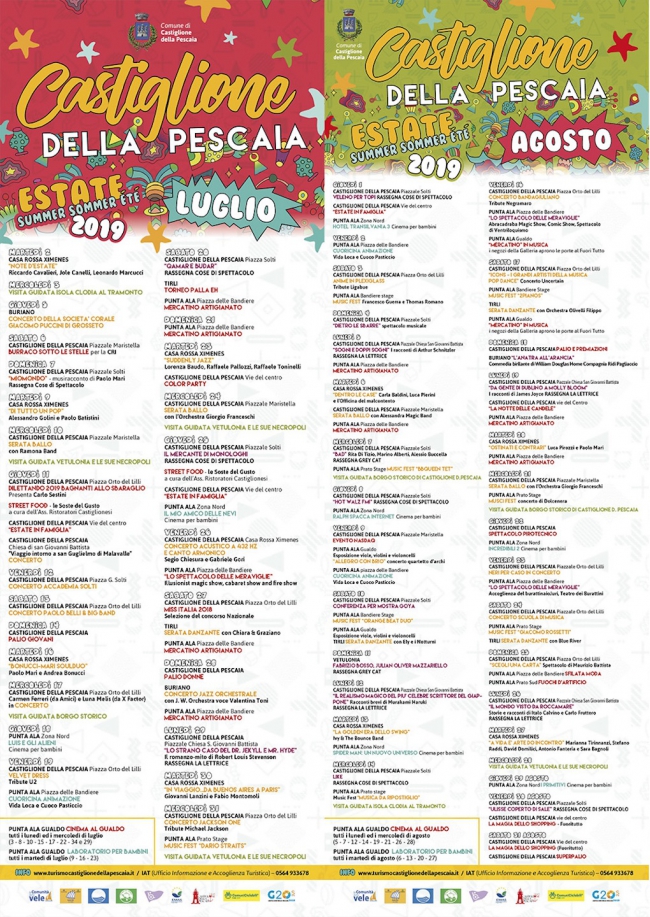 calendario eventi Castiglione della pescaia