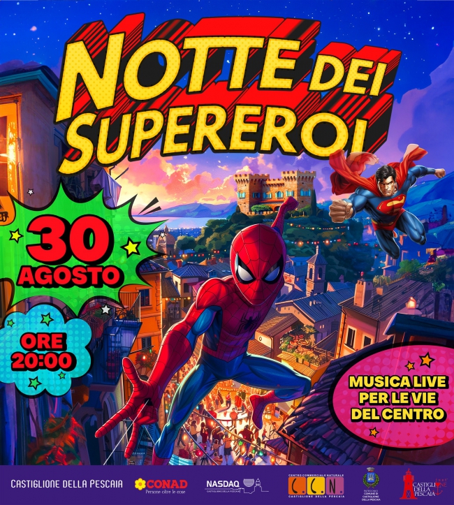 notte dei super eroi a castiglione della pescaia