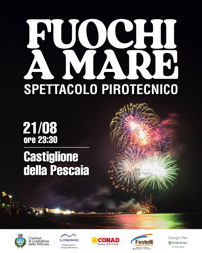 fuochi a mare a castiglione della pescaia