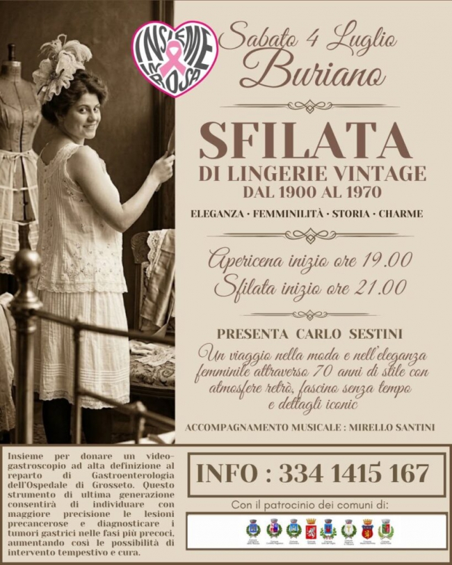 sfilata di lingerie a castiglione della pescaia