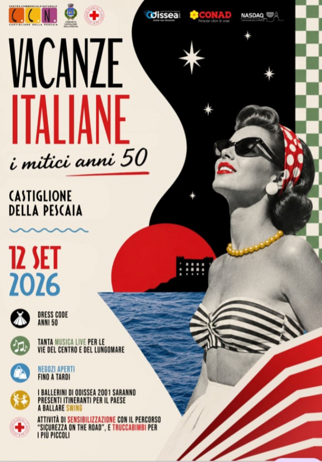 notte bianca anni 50 a castiglione della pescaia